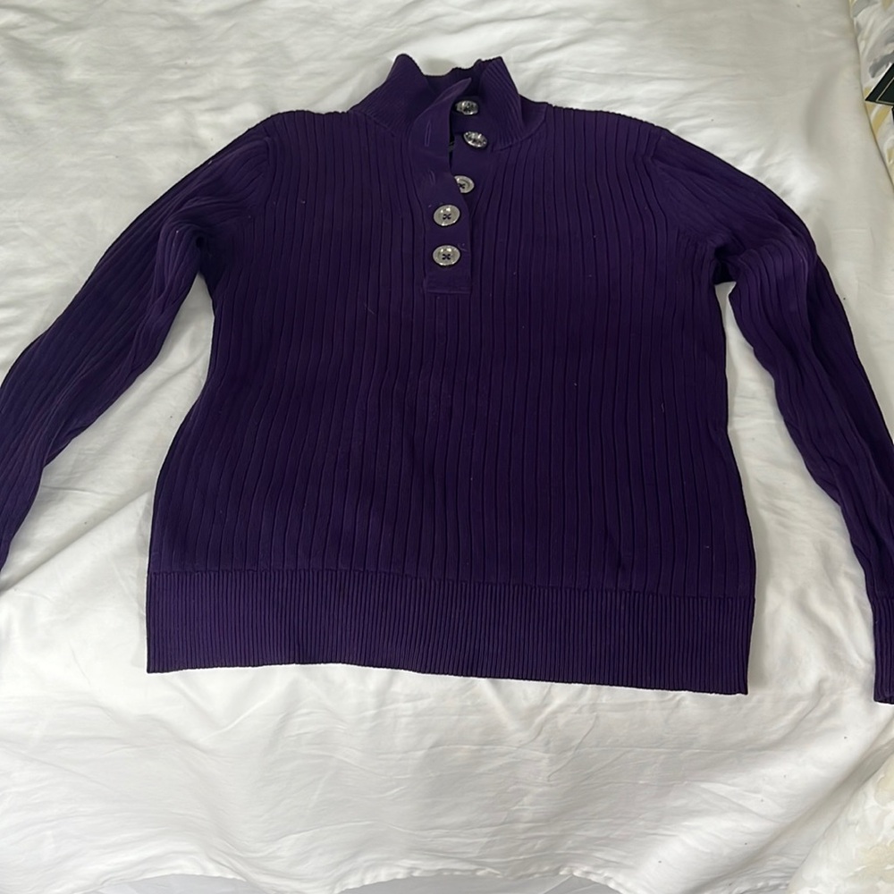 Purple Ralph lauren sweater